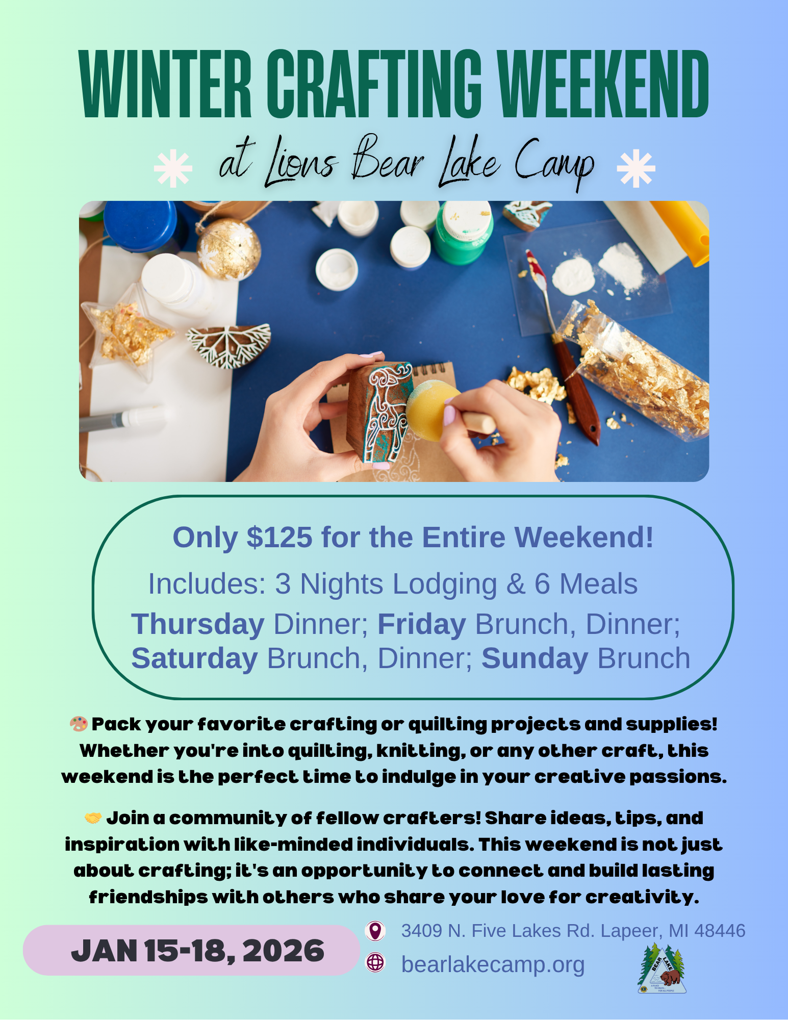 Crafting Weekend January 2026 1