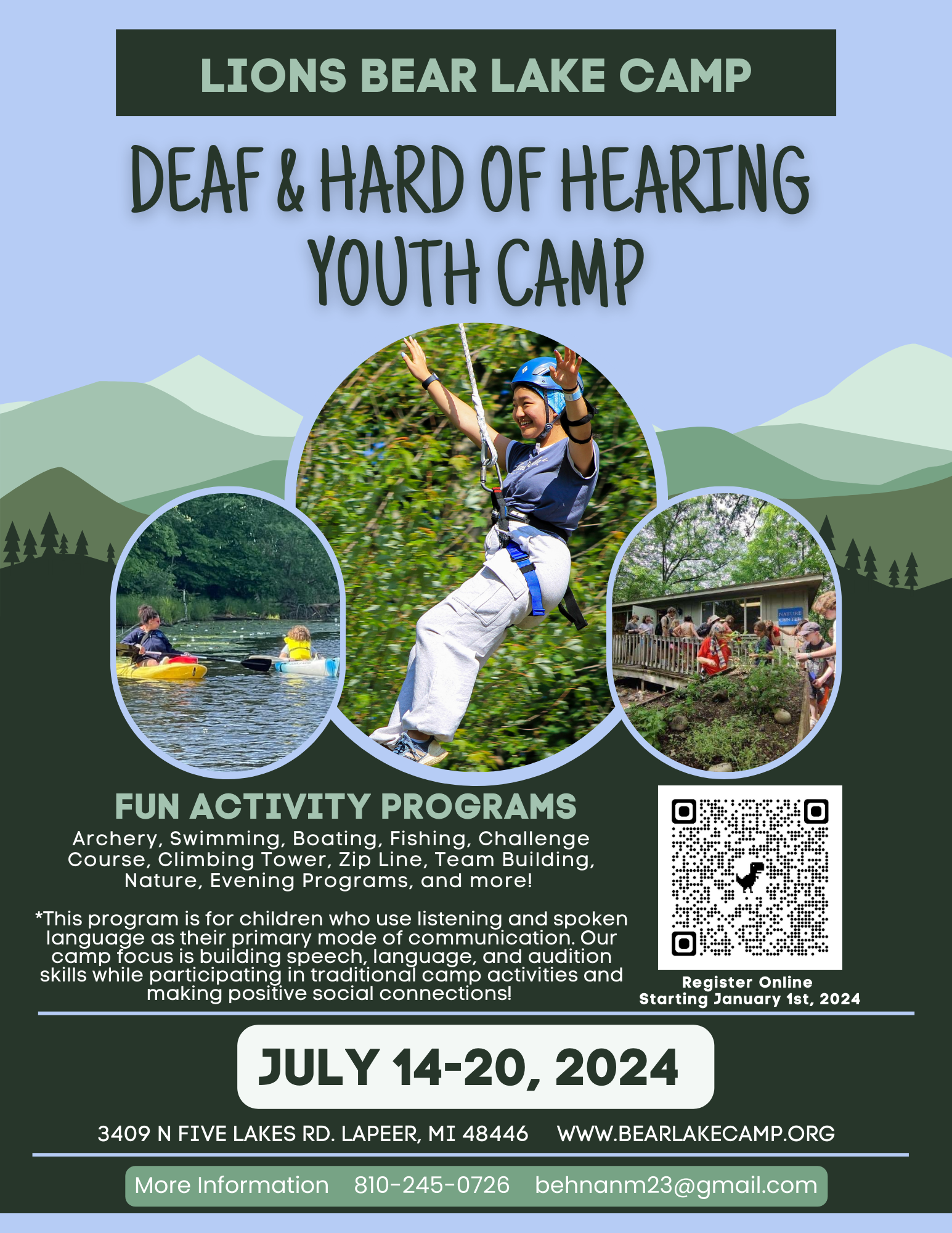 Deaf Hard of Hearing 2024 Camp